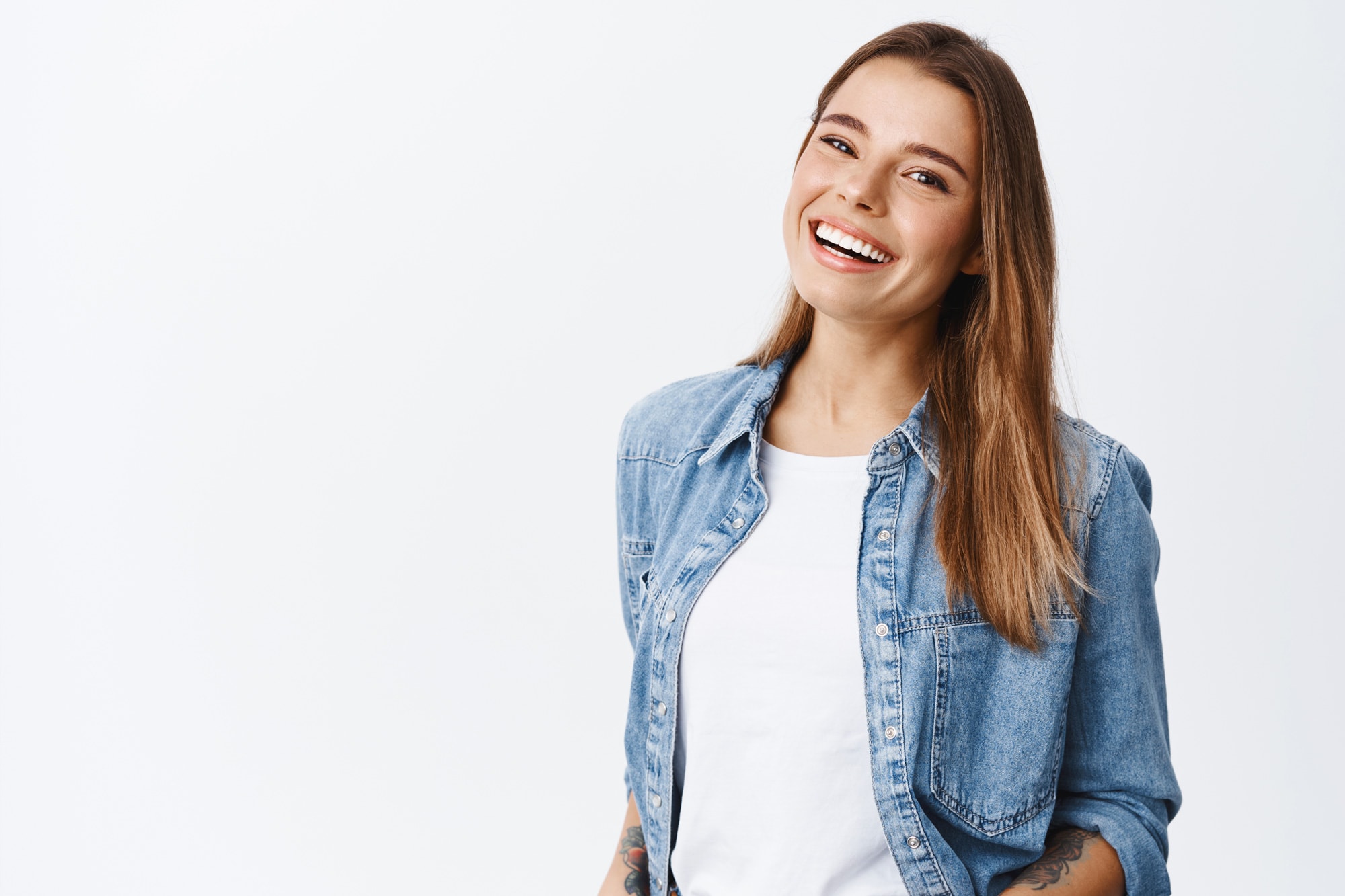 Happy female with a beautiful smile